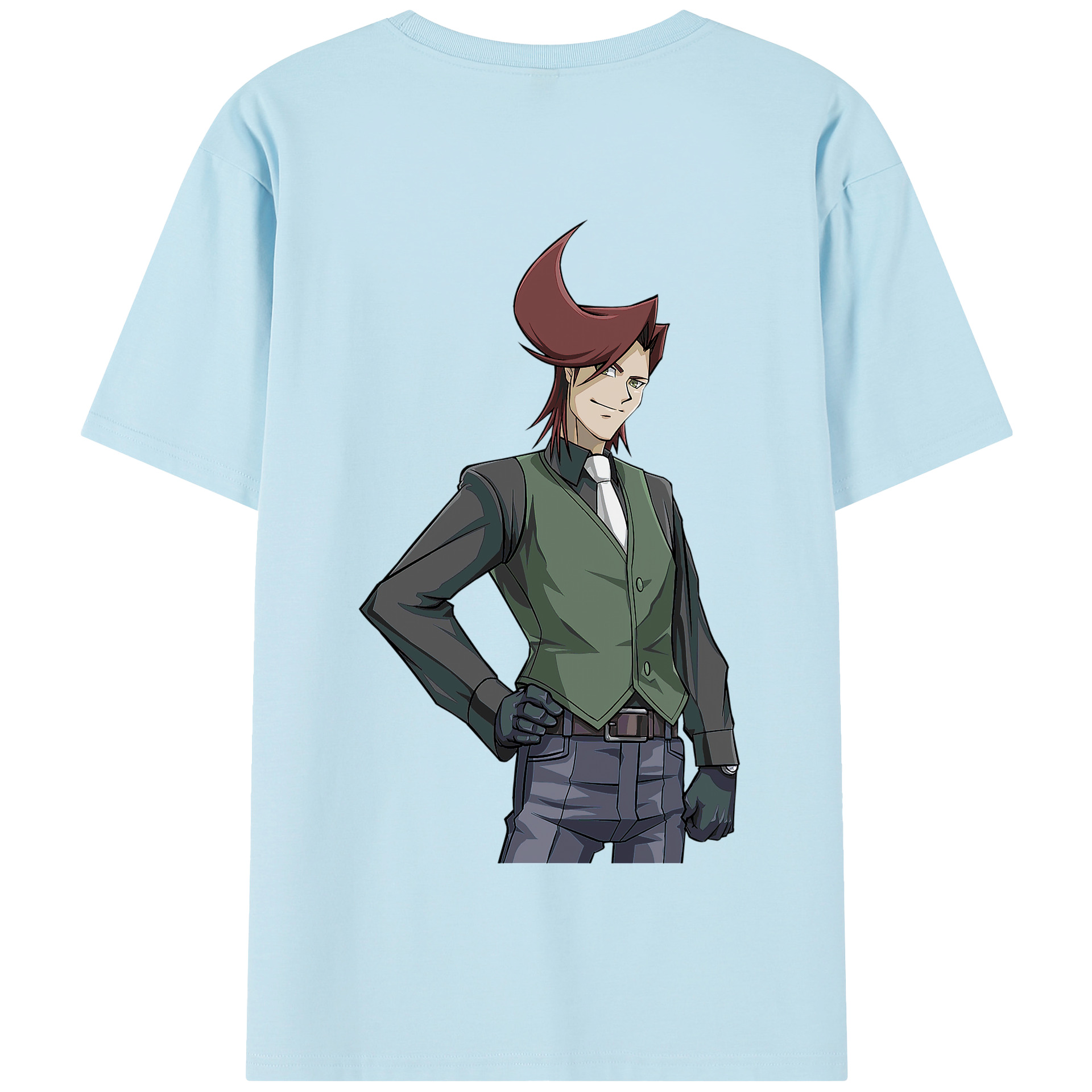 （画像用） 遊☆戯☆王 Yu-Gi-Oh! 綿100％半袖Tシャツ（背面プリント）